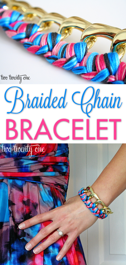 how to make a beaded chain bracelet