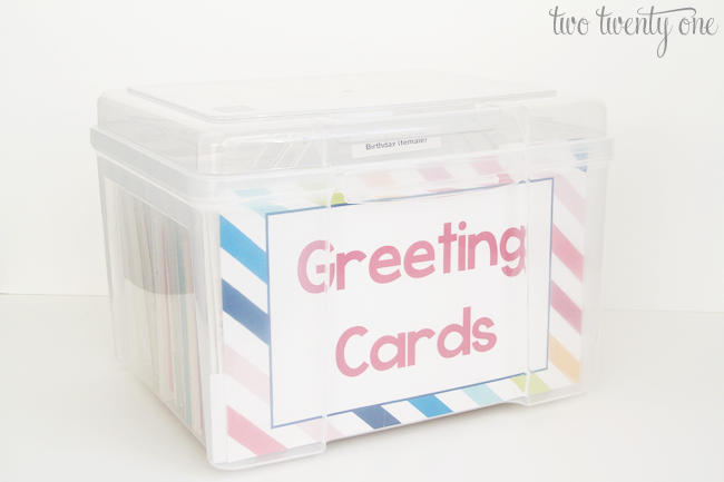 Greeting Card Organizer - Two Twenty One