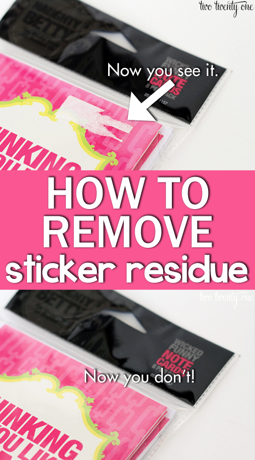 How to remove sticky tape and sticker stains