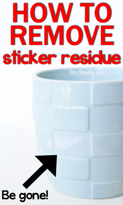 Remove sticker residue - the easy way - edding
