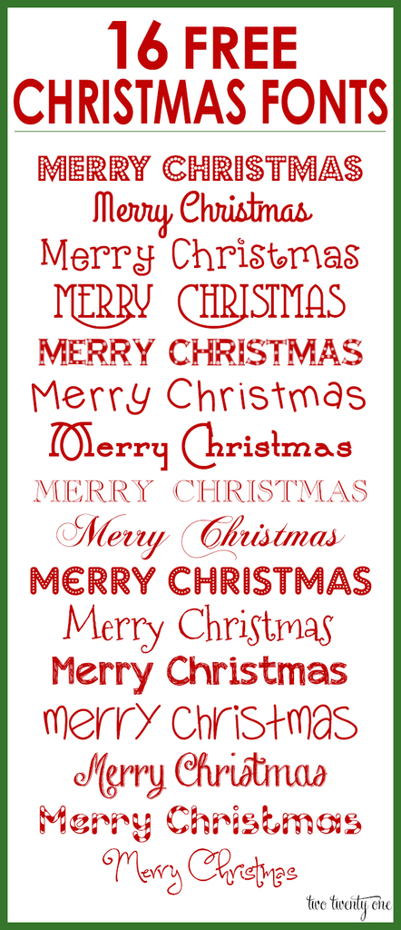 Download 16 Free Christmas Fonts For Your Holiday Designs