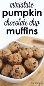 Mini Pumpkin Chocolate Chip Muffins