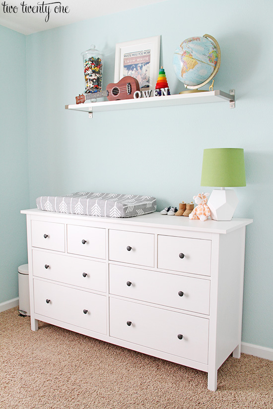 ikea dresser as changing table