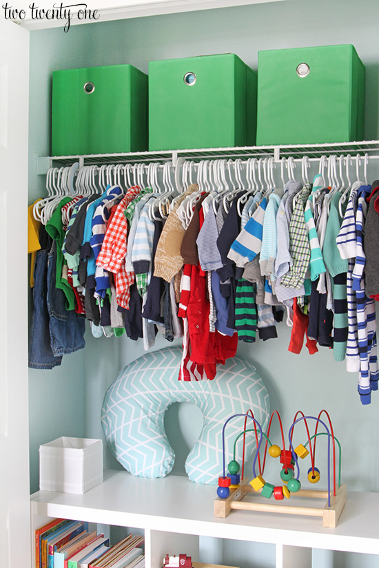 Nursery Closet - Organization Tips and Tricks