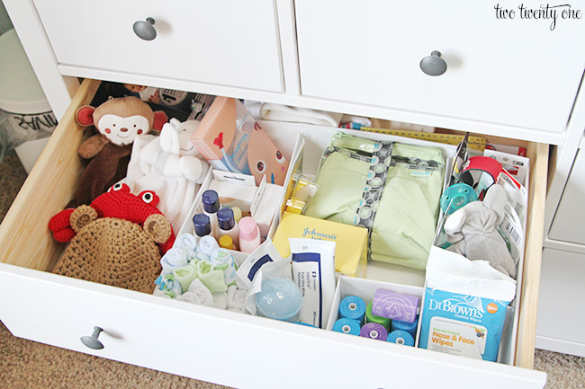 baby dresser organization ideas