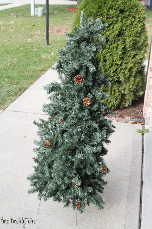 Tiered Tomato Cage Christmas Trees