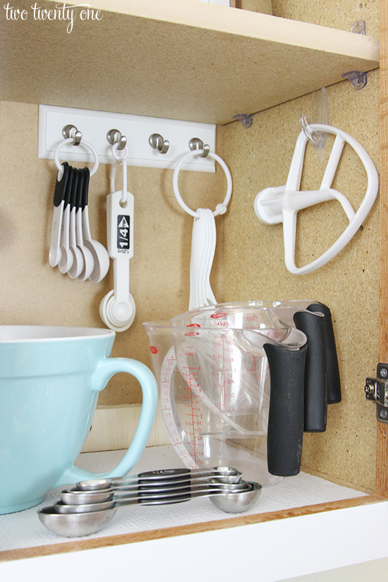 DIY Small Baking Cabinet Organization Idea
