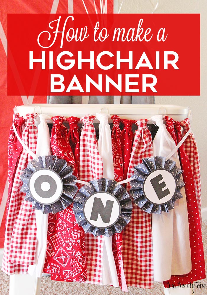 DIY High Chair Garland