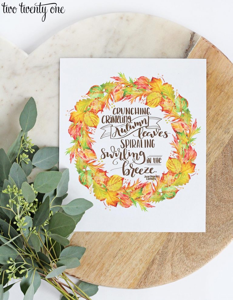 Autumn Leaves Printable (Free!)