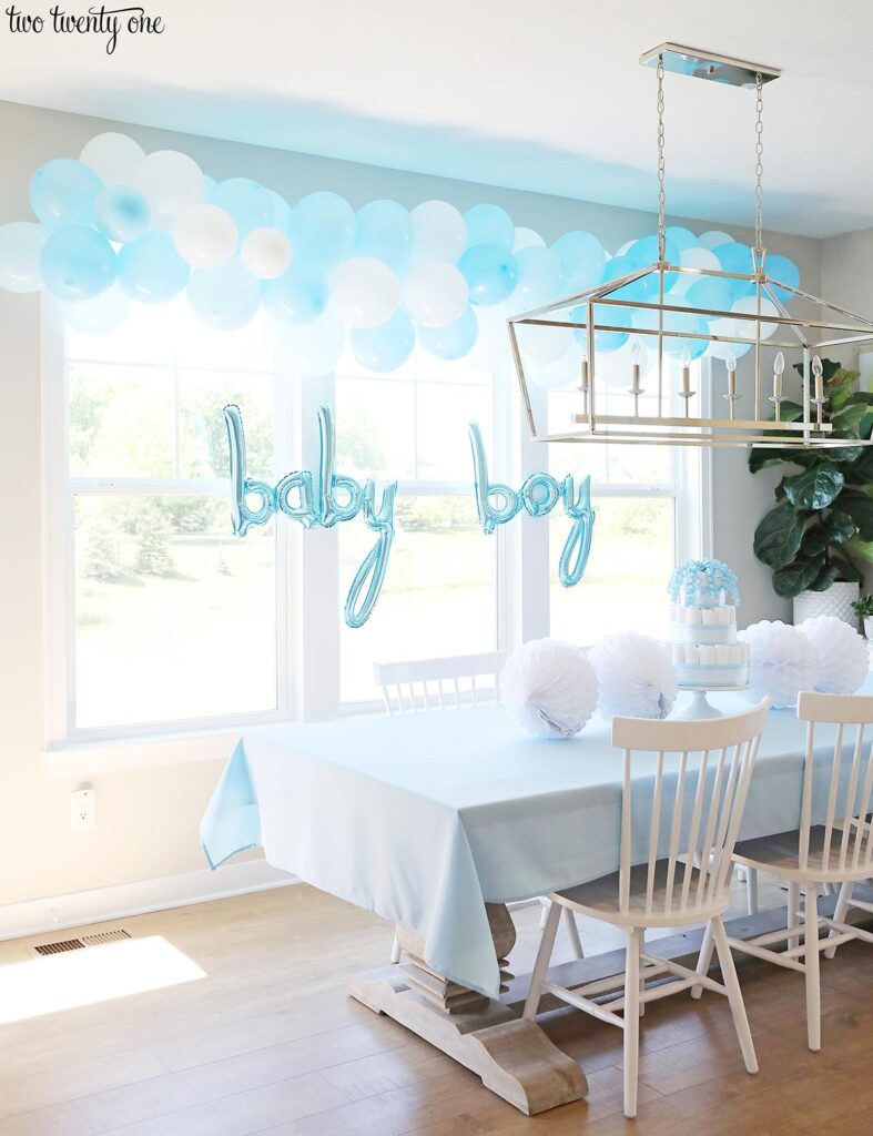 Easy, Budget Friendly Baby Shower Ideas For Boys  Baby shower decorations  for boys, Baby shower diy, Decoracion baby shower