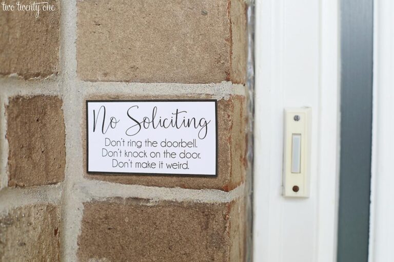 No Soliciting Sign - Free Printable