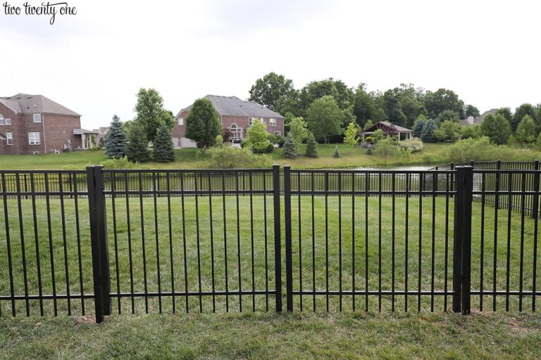 New Backyard Addition - Black Aluminum Fence