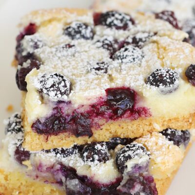 Blueberry Gooey Butter Cake