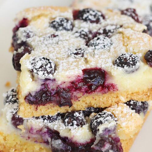 Blueberry Gooey Butter Cake