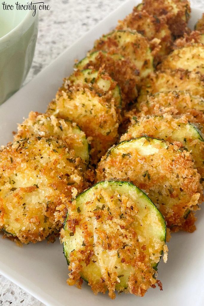 Crispy Parmesan Fried Zucchini