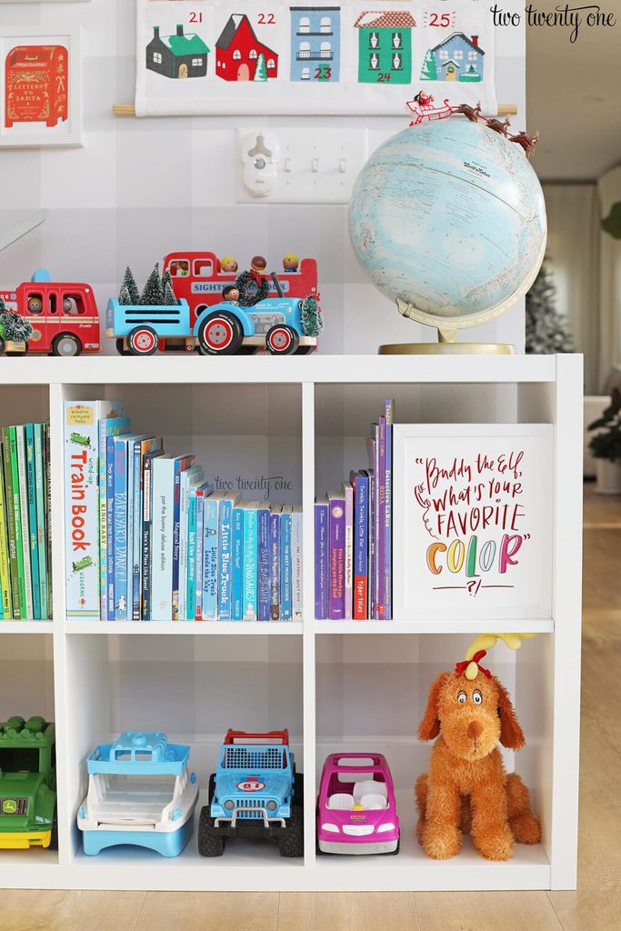 Kids Christmas Tree and Playroom Wall