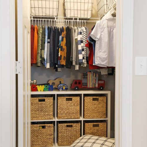 Easy Bathroom Linen Closet Organization